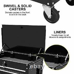Rolling Mechanics Tool Cart Slide Top Utility Storage Cabinet Organizer 4 Drawer