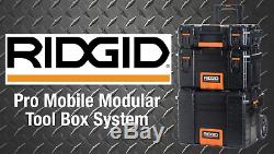Rolling Portable Tool Storage Cart Organizer Stack 3 Box Mobile Combo Wheeled