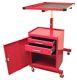 Rolling Steel Mechanic's Metal Shelf Tool Box Push Cart Rollaway Work Table