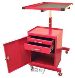 Rolling Steel Mechanic's Metal Shelf Tool Box Push Cart Rollaway Work Table