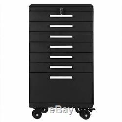 Rolling Steel Tool Chest Cart 12-Drawers Garage Storage Cabinet Wooden Workbench