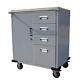 Rolling Storage Cabinet Chest Cart Garage Toolbox +4 Drawers/ Rubber Wheels New