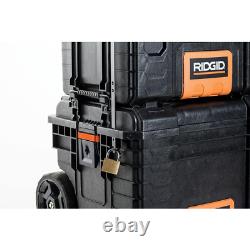 Rolling Tool Box Cart Portable Storage 22 In. Heavy Duty Locking Wheeled RIDGID
