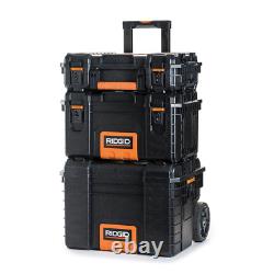 Rolling Tool Box Cart Portable Storage 22 In. Heavy Duty Locking Wheeled RIDGID