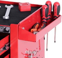 Rolling Tool Box Cart Storage Chest HEAVY DUTY Steel ToolBox Lockable Doors Home