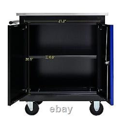 Rolling Tool Box Cart Tool Chest Tool Storage Cabinet Trolley Garage Repair Shop