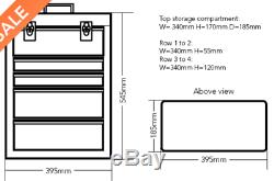 Rolling Tool Box Case Garage Drawer Storage Organiser