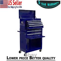 Rolling Tool Box Chest Storage Cabinet On Wheels 20-In Mechanic Steel Tough USA