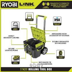 Rolling Tool Box Telescoping Handle With LINK Standard Tool Storage Weatherproof