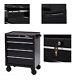 Rolling Tool Cabinet 4-drawer Chest Storage Box Organizer With Ball-bearing Slides
