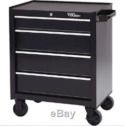 Rolling Tool Cabinet Storage Chest With 4 Drawer Ball Bearing Slides Garage Black