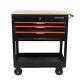 Rolling Tool Cart 3 Drawers Box Cart Tool Chest Tool Storage Cabine With 4 Wheels