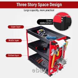 Rolling Tool Cart Detailing Utility Mechanic Storage Holders Trolley Organizer