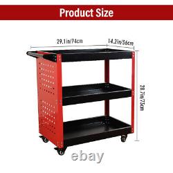 Rolling Tool Cart Detailing Utility Mechanic Storage Holders Trolley Organizer