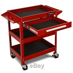 Rolling Tool Cart Mechanic Cabinet Storage ToolBox Organizer with Drawer FREE SHIP