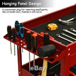 Rolling Tool Cart Storage Organizer Mechanic Cabinet With Drawer ToolBox