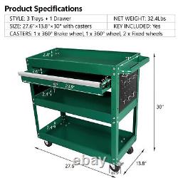 Rolling Tool Cart Tool Heavy Duty Storage Tool Box with Drawer and Wheels