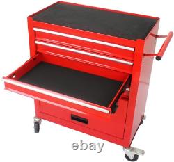 Rolling Tool Cart with 4 Drawer Tool Box, Tool Chest with Wheels, Tool Storage Org