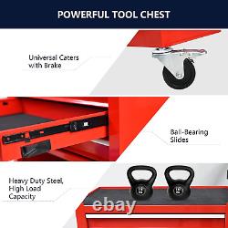 Rolling Tool Cart with 4 Drawer Tool Box, Tool Chest with Wheels, Tool Storage Org