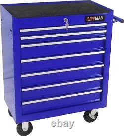 Rolling Tool Chest 7-Drawer Rolling Tool Box with Interlock System Garage Workshop