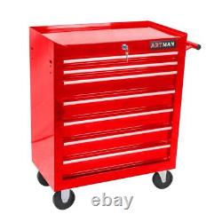 Rolling Tool Chest 7-Drawer Tool Box Tool Cart Mechanic Tool Storage Cabinet