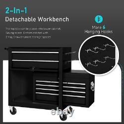 Rolling Tool Chest 8-Drawer Mobile Workbench Garage Tool Boxs Storage Cabinet
