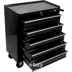 Rolling Tool Chest Multifunctional 5-Drawer Garage Tool Cart Storage Cabinet