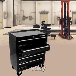 Rolling Tool Chest Multifunctional 5-Drawer Garage Tool Cart Storage Cabinet
