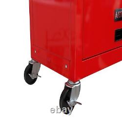 Rolling Tool Chest With Wheel Lockable 8-Drawer Tool Storage Cabinet Tool Box Cart