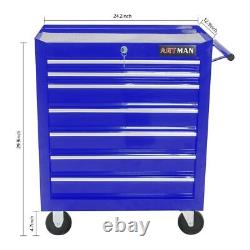 Rolling Tool Chest with 7-Drawers Tool Box Tool Cart Mechanic Tool Storage Cabinet