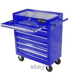 Rolling Tool Chest with 7-Drawers Tool Box Tool Cart Mechanic Tool Storage Cabinet