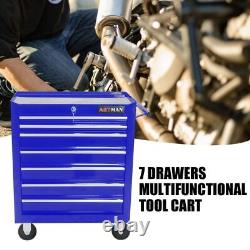 Rolling Tool Chest with 7-Drawers Tool Box Tool Cart Mechanic Tool Storage Cabinet