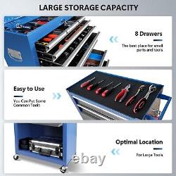 Rolling Tool Chest with Wheels 8 Drawers, Assembled Tool Cabinet Combo Workshop