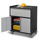 Rolling Tool Storage Cabinet With 2 Doors &1 Drawer & Wheels For Garage Steel Us