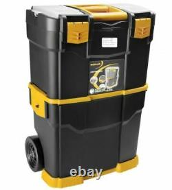 Rolling Toolbox Cabinet Storage Handle Stackable Organizer Detachable Chest Lock