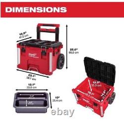 SALE! Milwaukee PACKOUT 22 Rolling Tool Box 48-22-8426 (Black/Red)