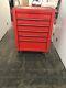 Snap-on Tool Box Roll Cab, Single Bank, 6 Drawers, Red, With Tools