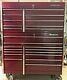 Snap On Tool Box Master Series 23-drawer Roll Cab & Top Box Cranberry Usa