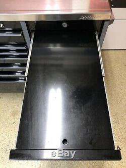 SNAP-On Triple Bank Roll Tool Box, Stainless Steel Top KRL1003 Series Black