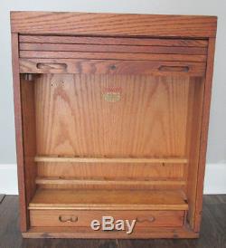 STANLEY TOOL CHEST Roll Top OAK Antique Vintage Wood 28 Box Old Nice 1920s