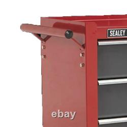 Sealey AP22505BB Roll Cab Tool Box Chest Ball Bearing Runners 5 Drawer Red/Grey