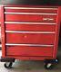 Sears Craftsman Roll Around Tool Box Chest Storage Cart Vinyage Casters 5 Drawer