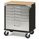 Seville Classics Ultrahd Rolling 6-drawer Tool Storage Cabinet Key Lock No Tax