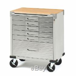 Seville Classics UltraHD Rolling 6-Drawer Tool Storage Cabinet with Key Lock