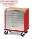 Seville Classics Ultrahd Rolling 6-drawer Tool Storage Cabinet With Key Lock Red