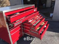 Snap On 11-Drawer Masters Series Double Bank Roll Cab Tool Box KRL1022BPJH Used