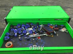 Snap-On 13 Drawer Tool Box Roll Cab Extreme Green w TOOLS Masters Series KRL1022