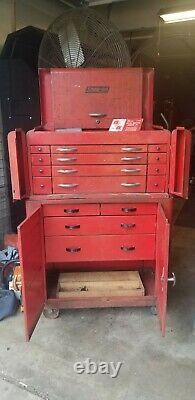 Snap-On 1940's K260 toolbox And Rolling Cabinet
