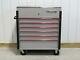 Snap On Arctic Silver & Red Krsc43pks Roll Cart Tool Box Toolbox & Stainless Top