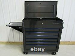 Snap On Dark Titanium & Blue KRSC46HZGA Roll Cart Tool Box Toolbox & Side Shelf